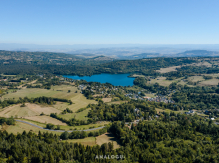 vue aérienne - lac d'Aydat