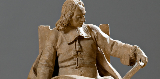 Sculpture Blaise Pascal au musée d'art Roger-Quilliot