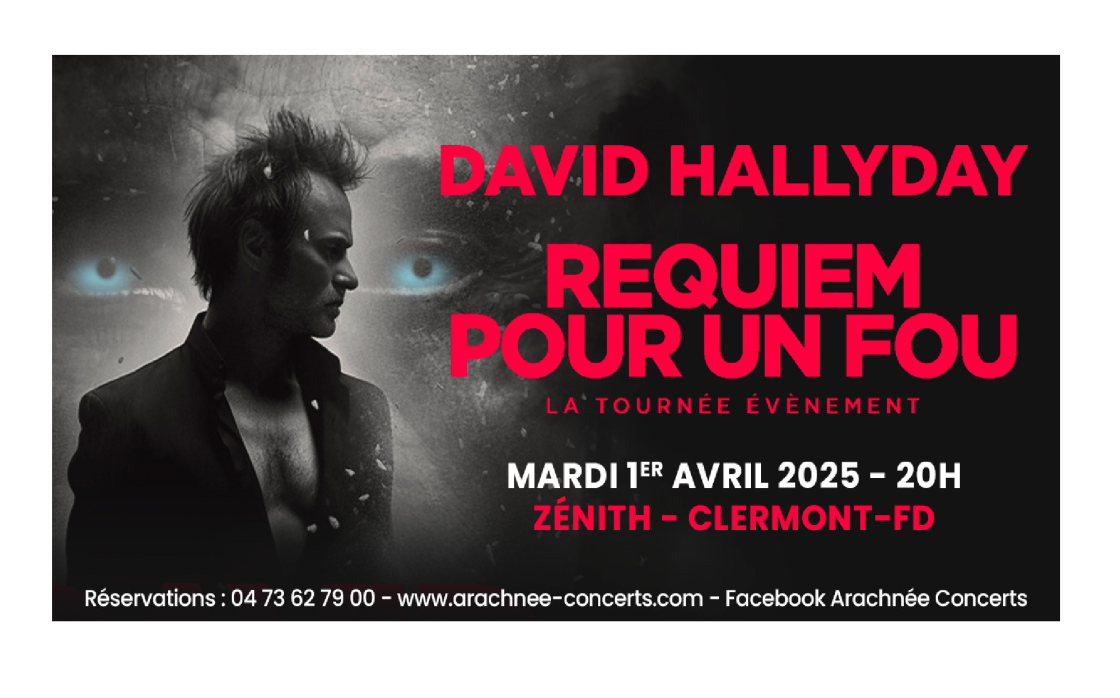 © David Hallyday : Requiem pour un Fou | Zénith d'Auvergne