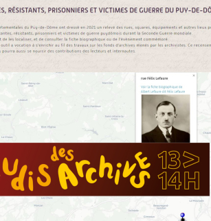 Jeudis des Archives : cartographie des lieux de la Résistance (atelier)