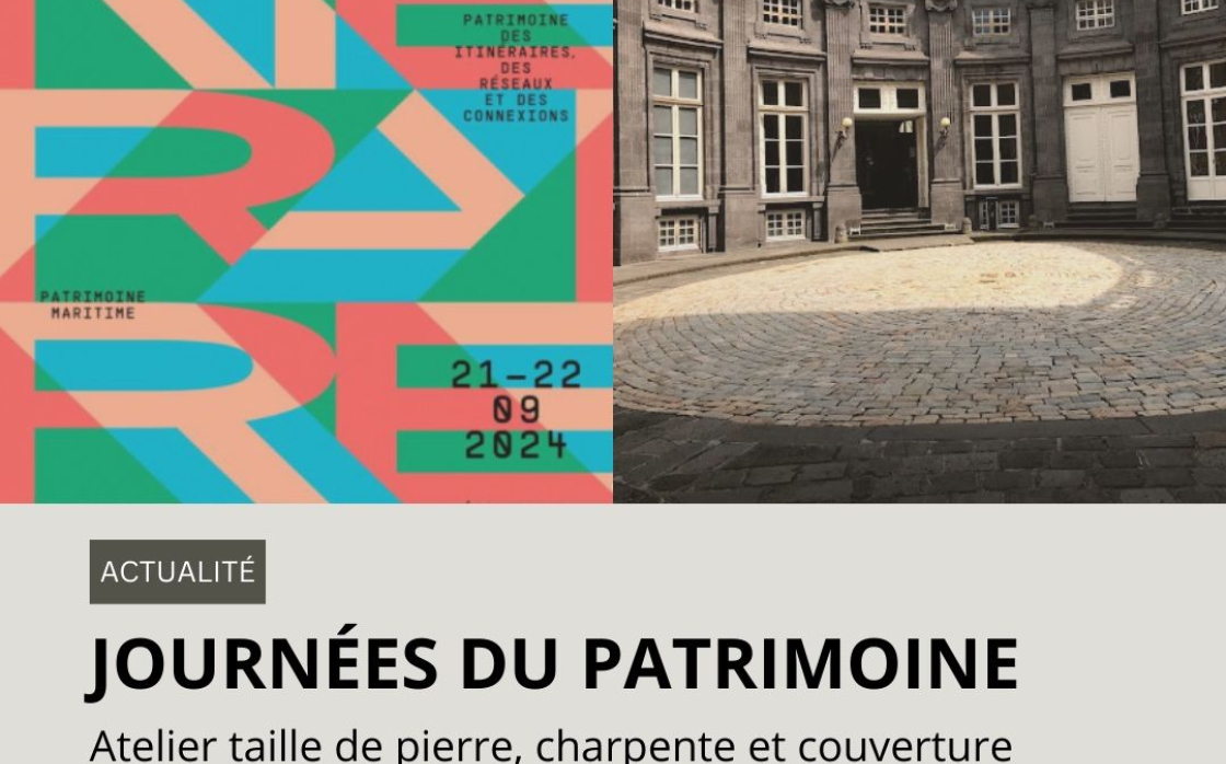 © Atelier taille de pierre, charpente et couverture | Journées Européennes du patrimoine 2024