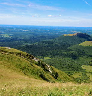 Vue du sommet du puy de Dôme