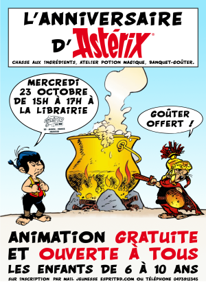 Animation jeunesse Asterix | Librairie Esprit BD