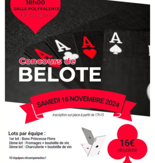 Concours de Belote | Pont Du Château