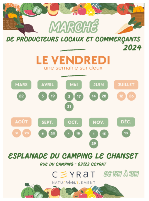 Marché de producteurs locaux et de commerçants Ceyrat