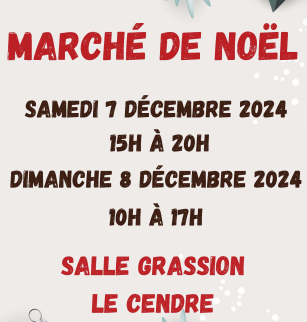 Marché de Noël des commerçants | Le Cendre