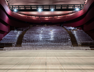 Salle de l'Horizon en travaux